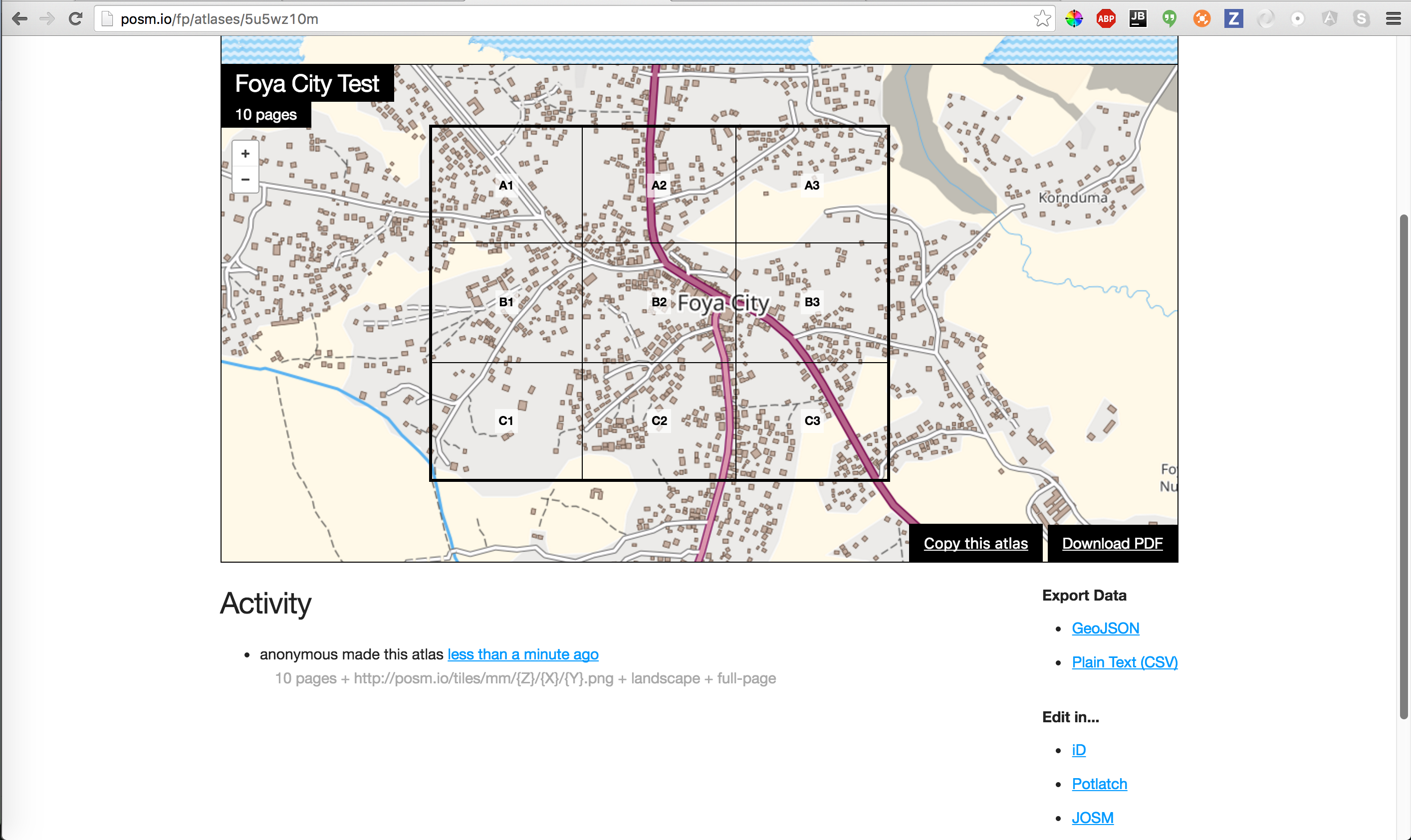 Tiles in Field Papers